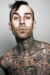 travis barker chest and neck tattoo